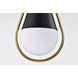 Admiral 1 Light 10 inch Matte Black Pendant Ceiling Light