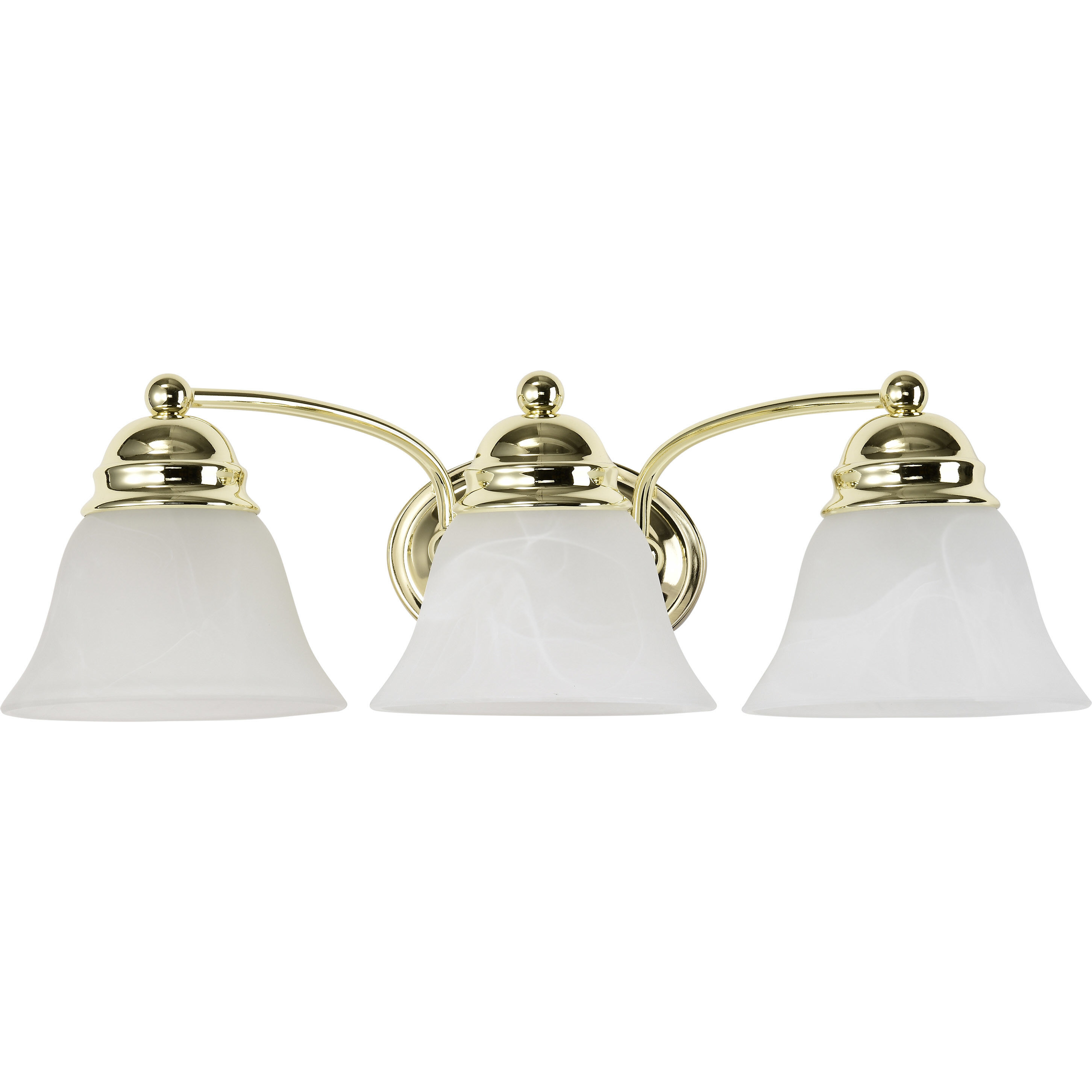 Empire 3 Light 21 inch Polished Brass Vanity Light Wall Light