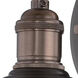 Vintage 1 Light 7 inch Rustic Bronze Wall Sconce Wall Light