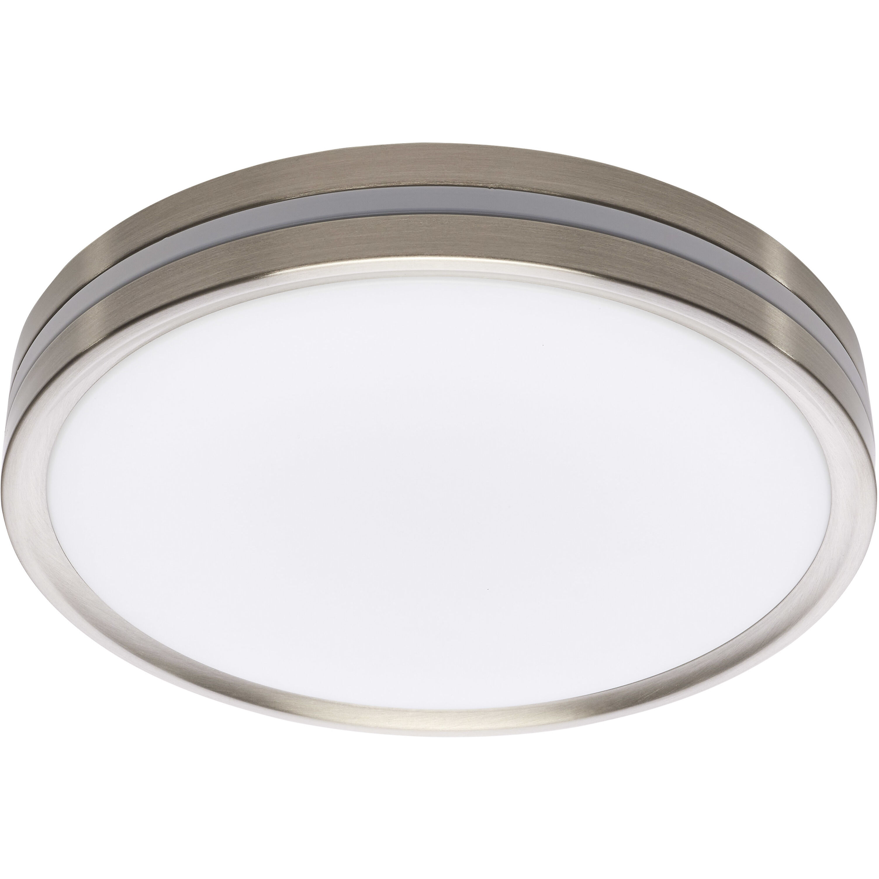 Brentwood LED 11.42 inch Brushed Nickel Flush Mount with Night Light Ceiling Light