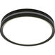 Brentwood LED 11.42 inch Matte Black Flush Mount with Night Light Ceiling Light