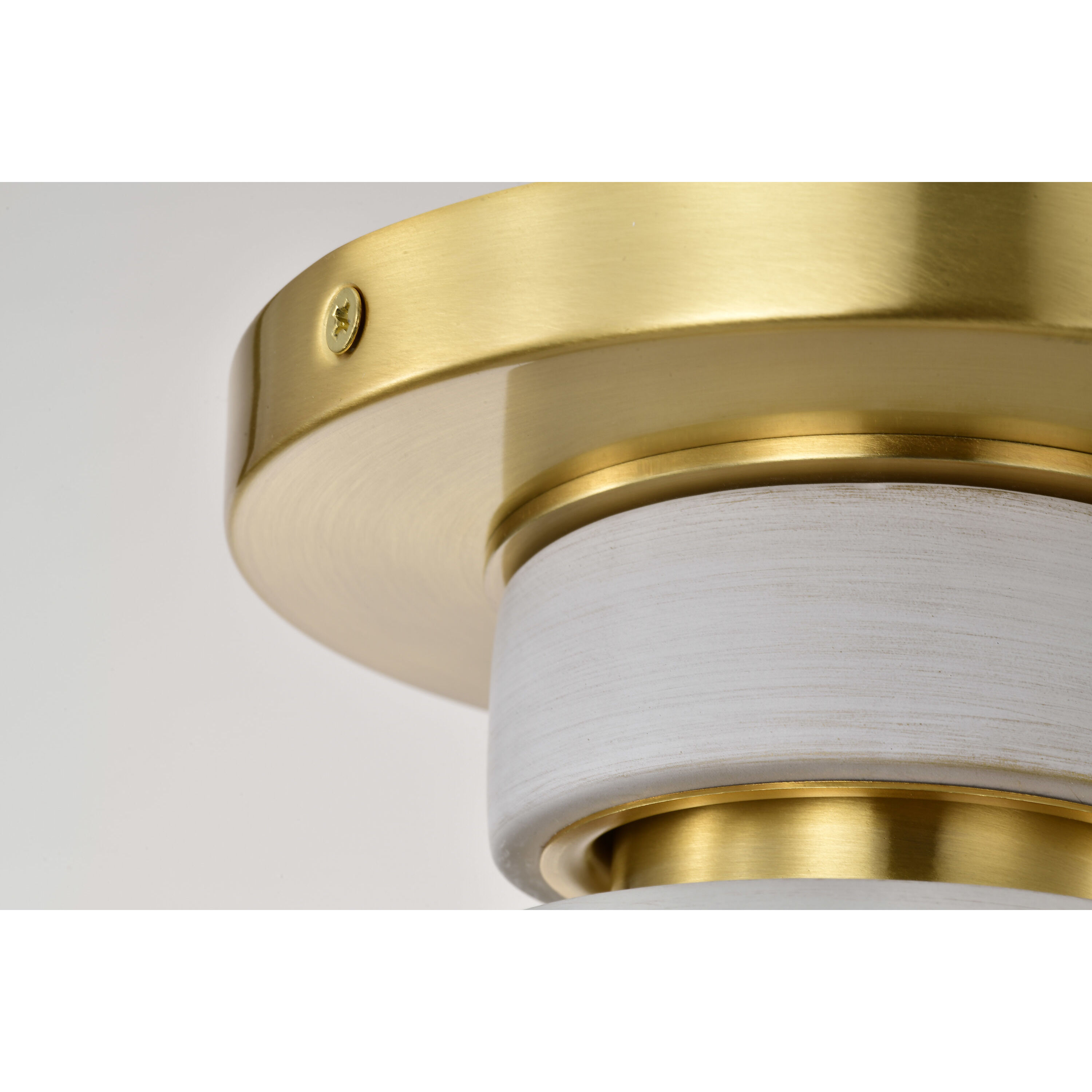 Collins 7.5 inch Brushed Brass Flush Mount Ceiling Light