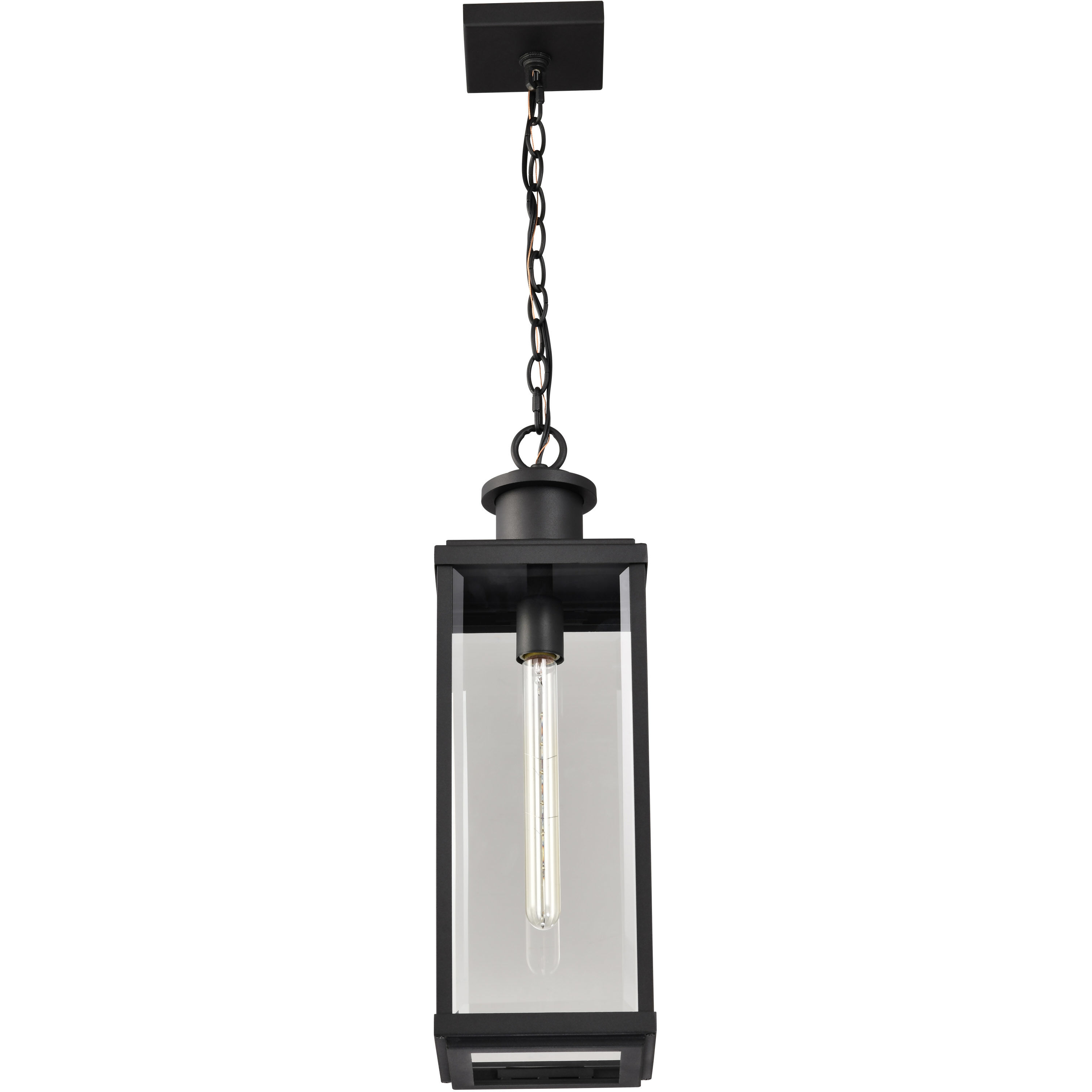 Luca 7 inch Sand Black Outdoor Hanging Light