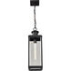 Luca 7 inch Sand Black Outdoor Hanging Light
