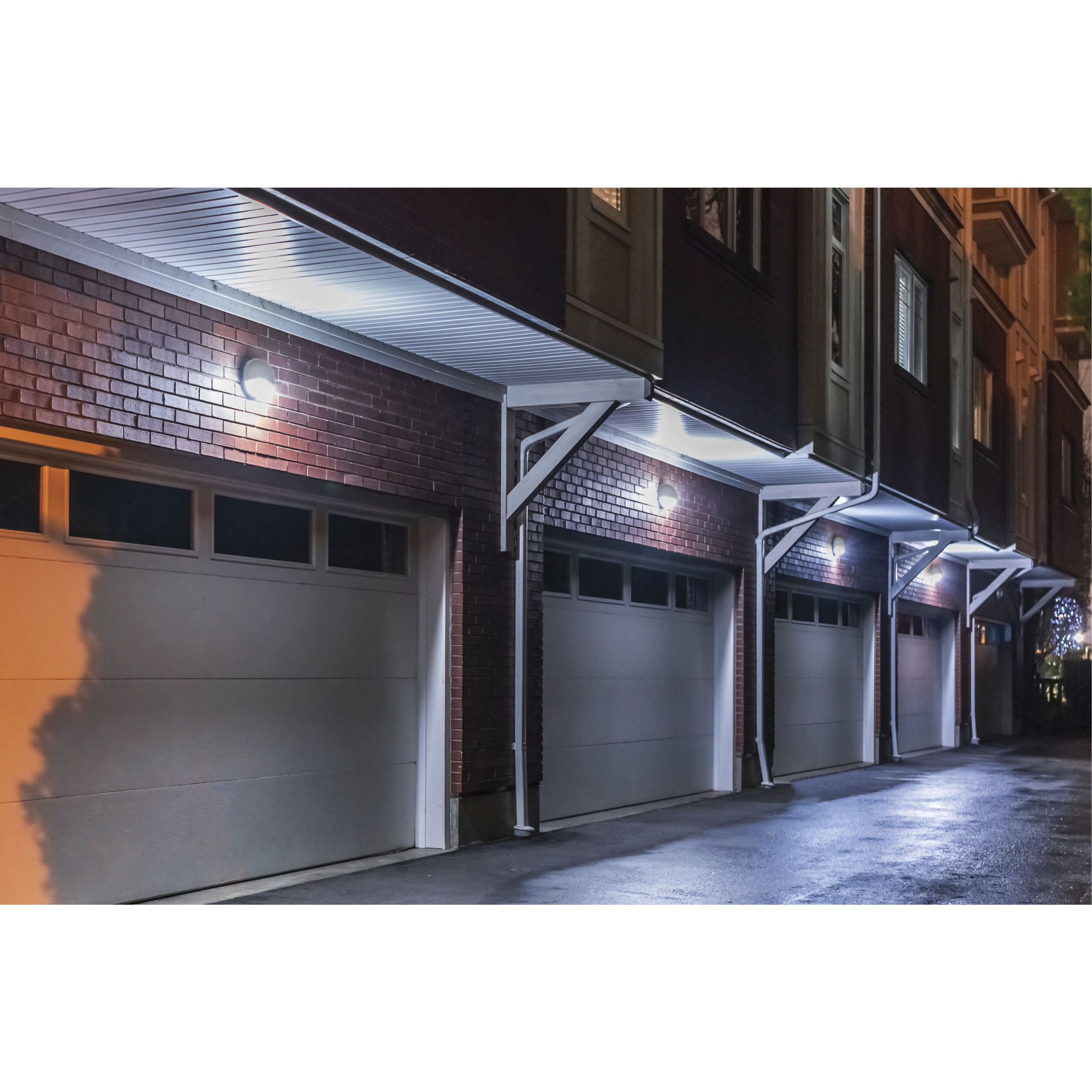 Brentwood LED 9 inch White Outdoor Wall Pack