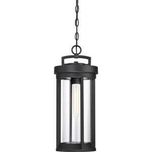 Huron 8.25 inch Aged Bronze and Clear Outdoor Hanging Lantern