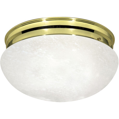 Brentwood 2 Light 12 inch Polished Brass Flush Mount Ceiling Light
