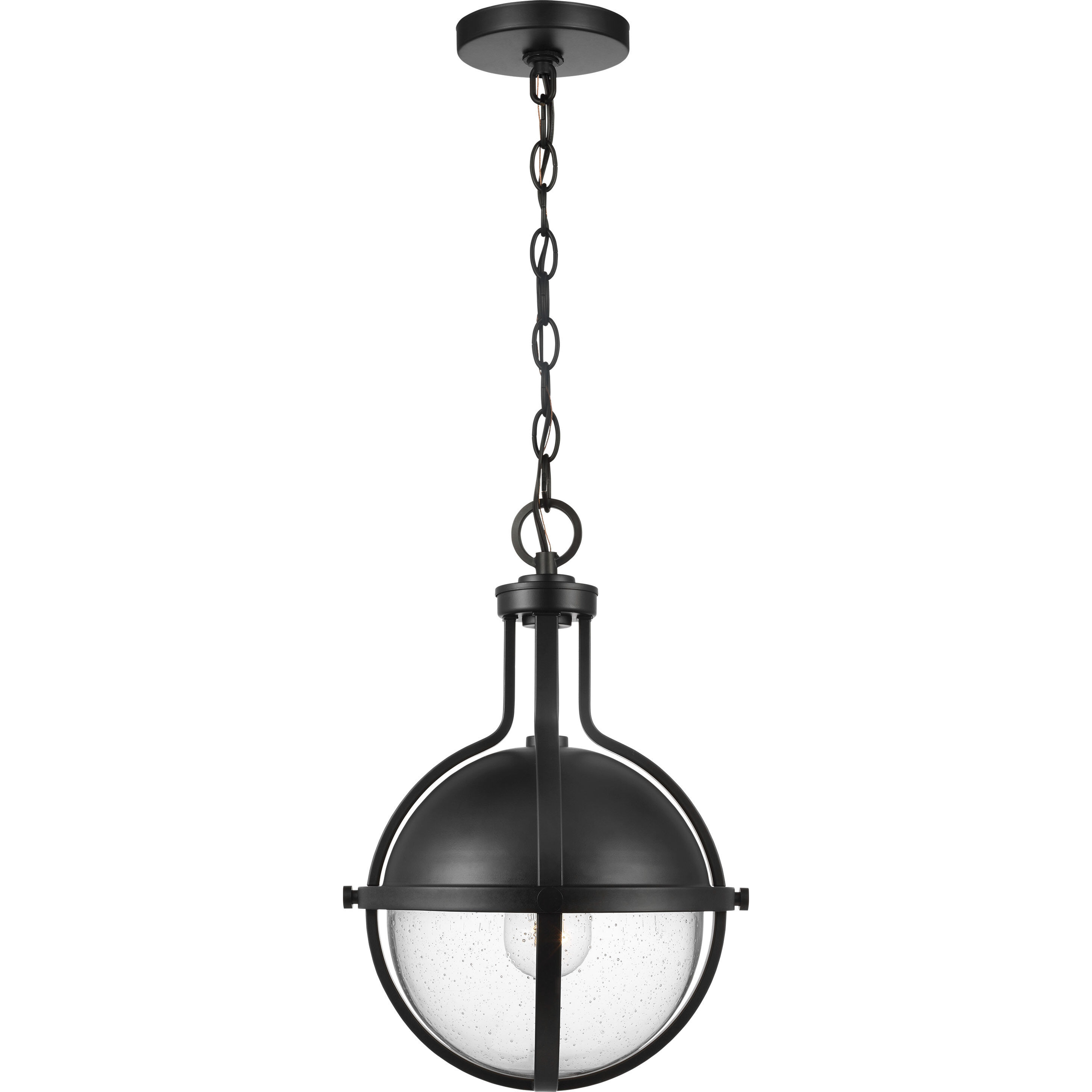 Lincoln 1 Light 11 inch Matte Black Pendant Ceiling Light