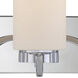 Willow 3 Light 23 inch Polished Nickel Vanity Light Wall Light