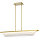 Idris LED 6.25 inch Vintage Brass Pendant Ceiling Light
