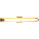 Larissa LED 32 inch Vintage Brass Vanity Wall Light