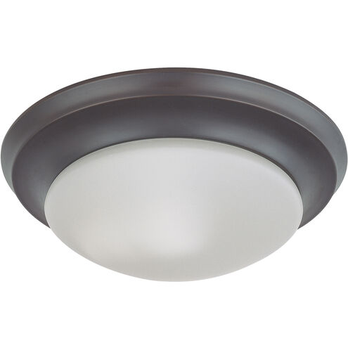 Brentwood 1 Light 12 inch Mahogany Bronze Flush Mount Ceiling Light