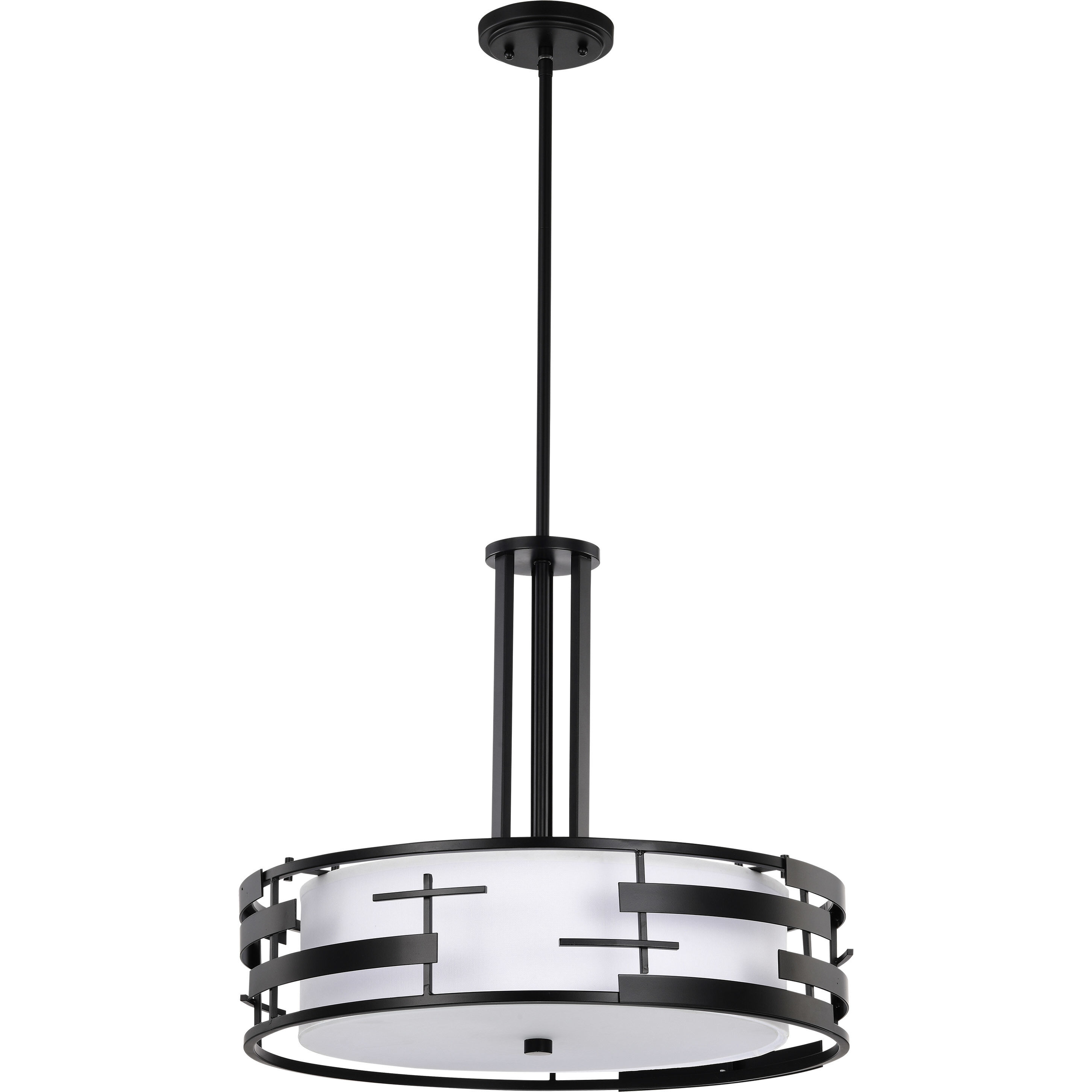 Lansing 3 Light 21 inch Textured Black Pendant Ceiling Light 