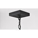 Jasper 8 inch Matte Black Outdoor Hanging Lantern