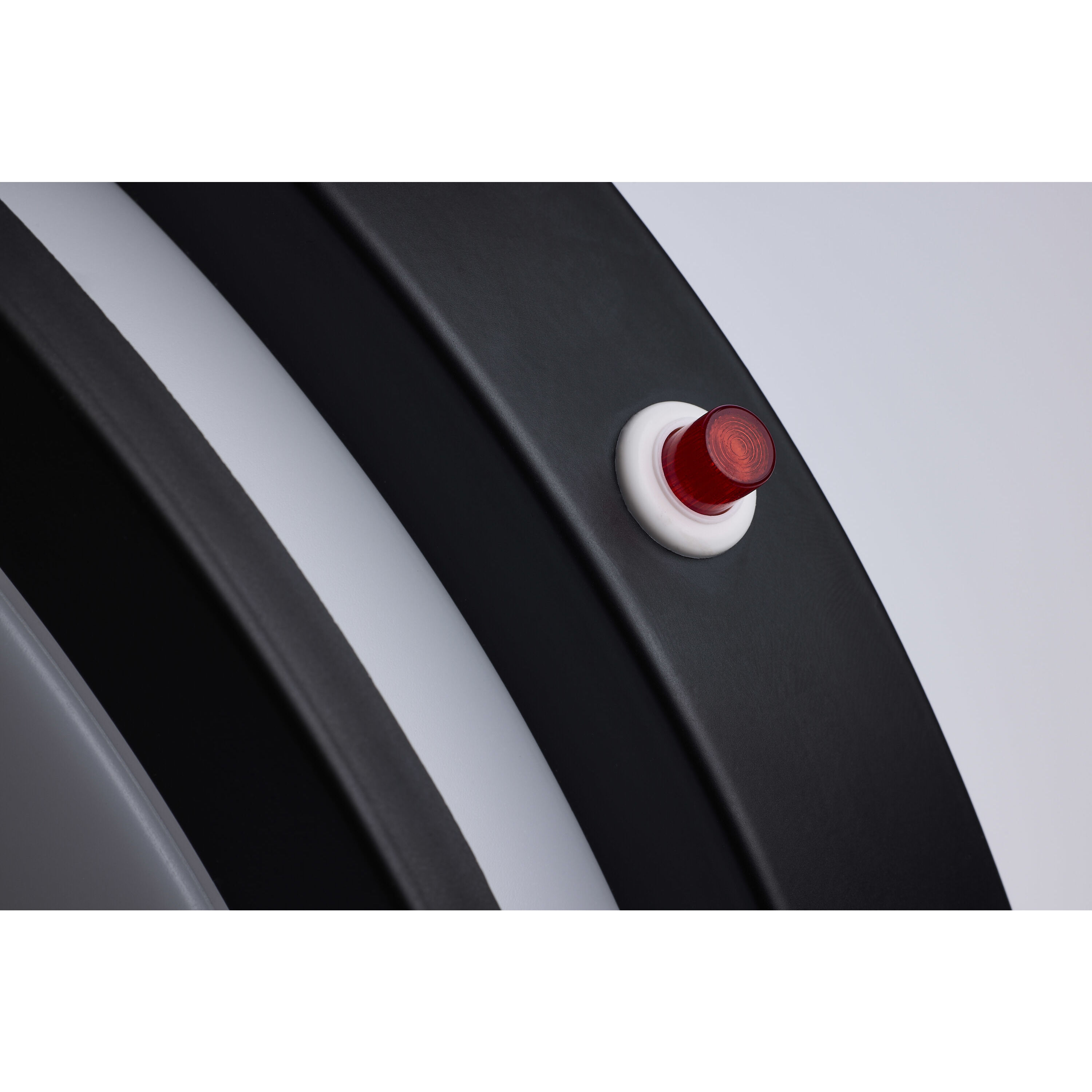 Glamour LED 13 inch Black Flush Ceiling Light