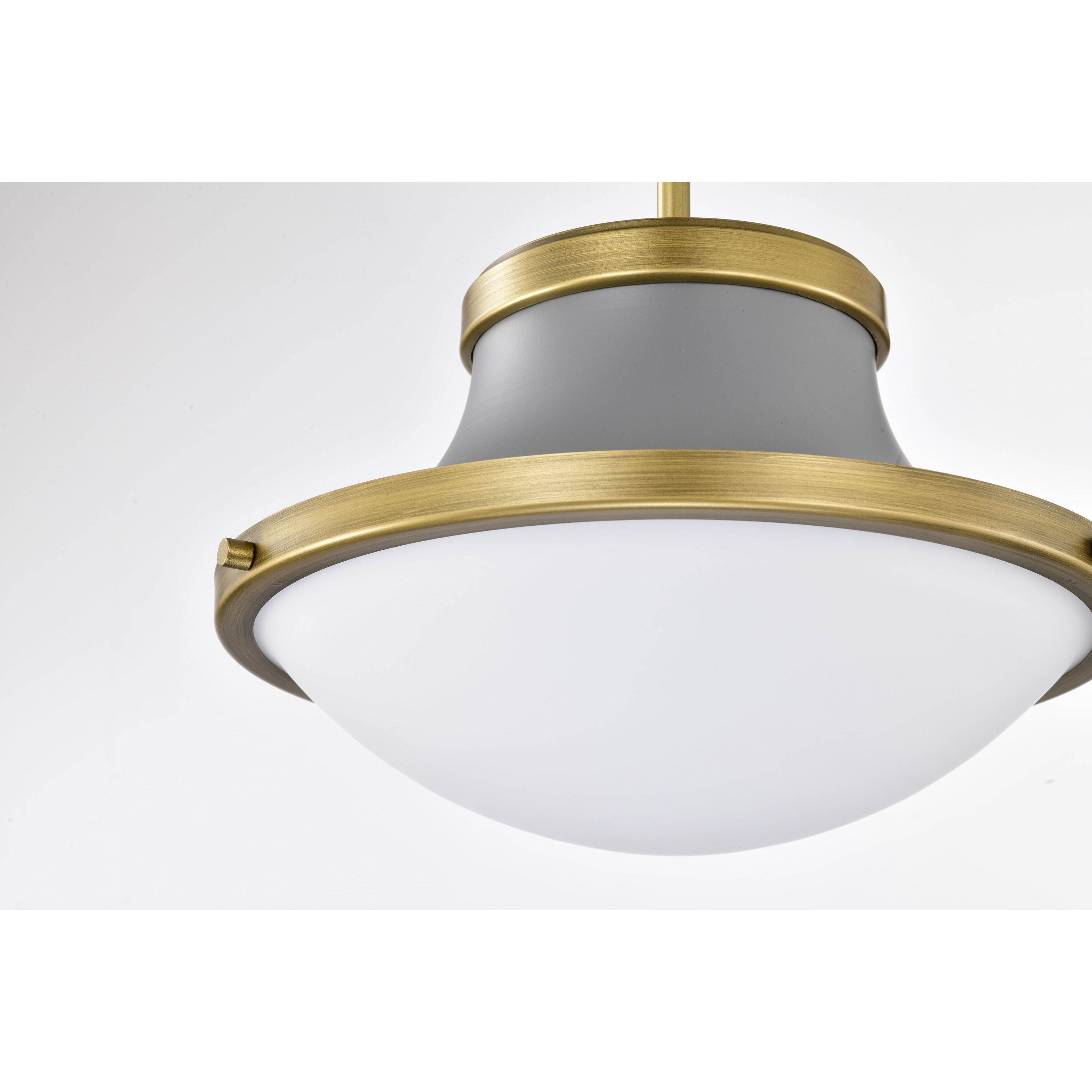 Lafayette 1 Light 14 inch Matte Gray Pendant Ceiling Light
