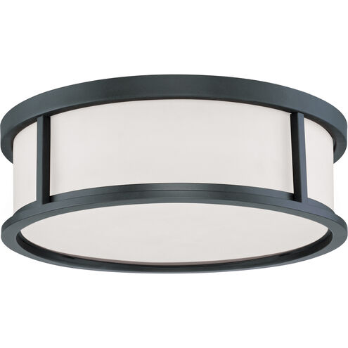 Odeon 3 Light 17 inch Aged Bronze Flush Mount Ceiling Light