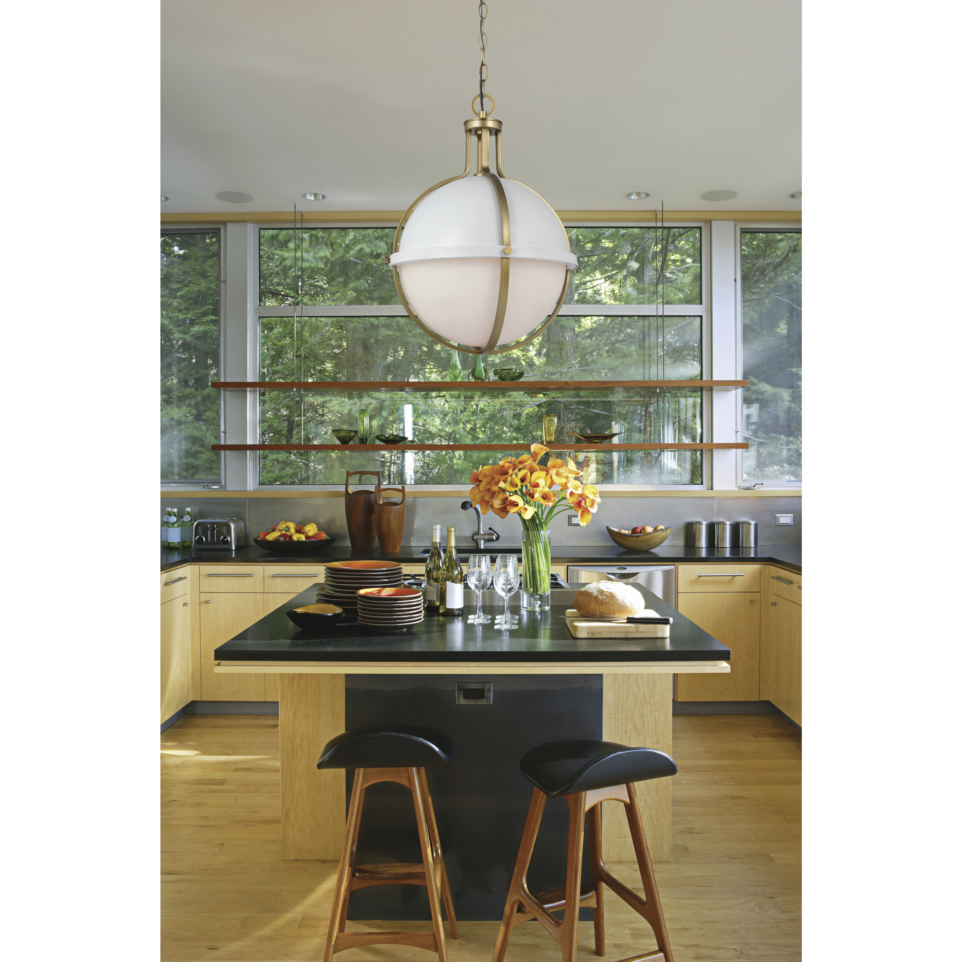 Lincoln 1 Light 16 inch Matte White Pendant Ceiling Light