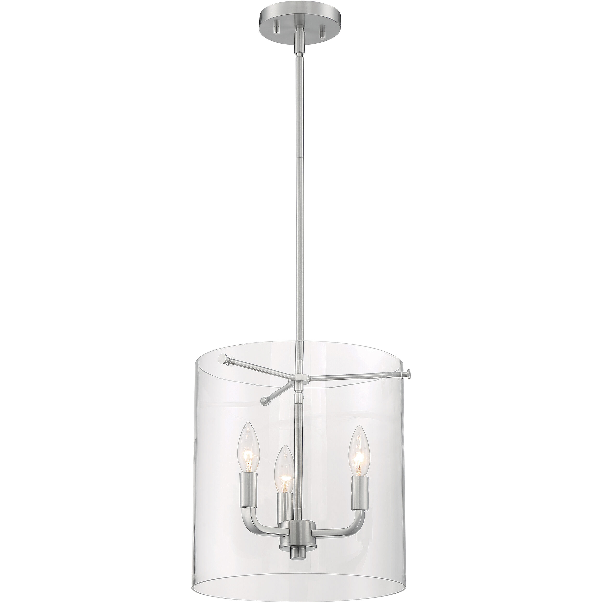 Sommerset 3 Light 11.75 inch Brushed Nickel Pendant Ceiling Light