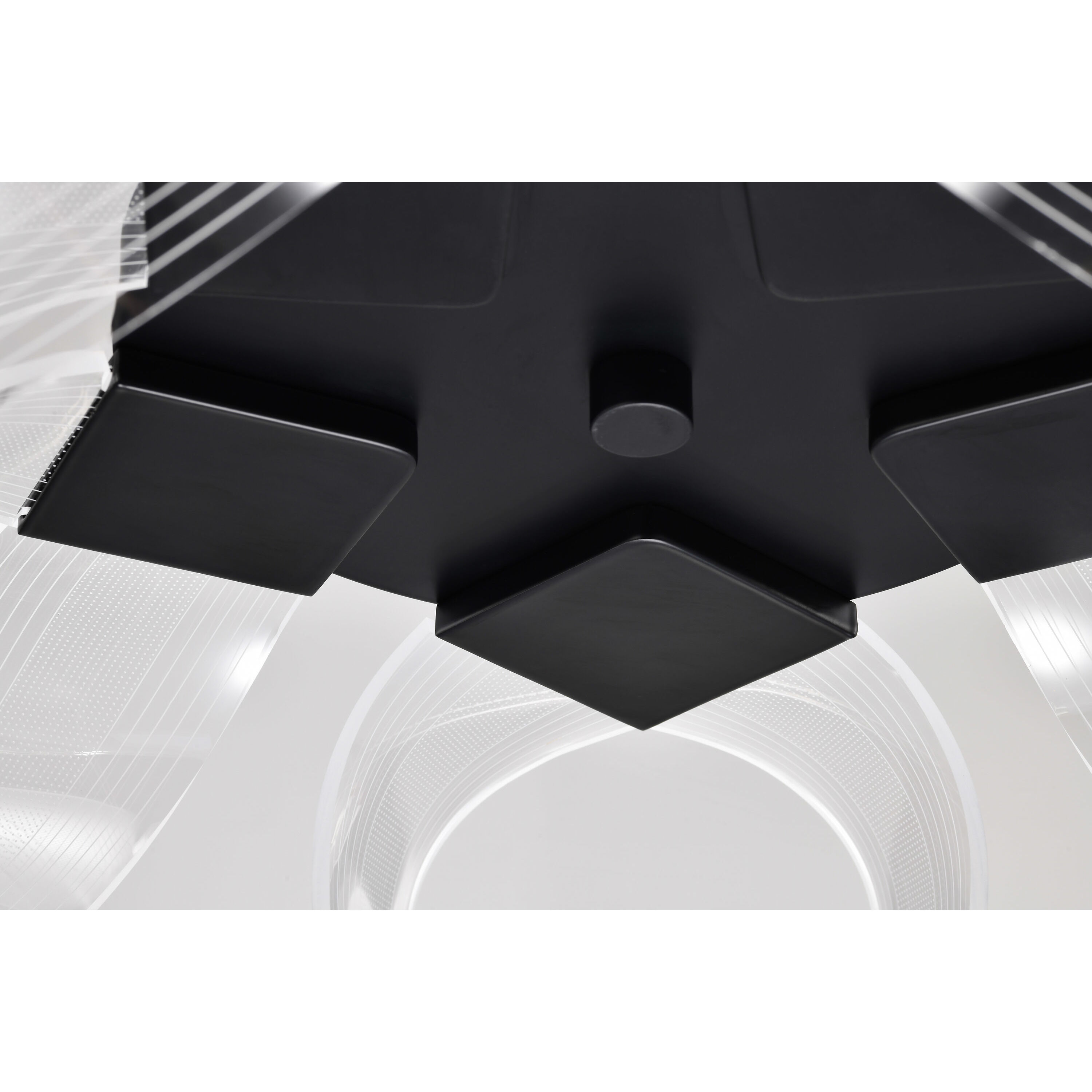 Barnett LED 20.88 inch Matte Black Chandelier Ceiling Light