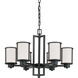 Odeon 6 Light 28 inch Aged Bronze Chandelier Ceiling Light