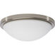 Button LED 11 inch Brushed Nickel LED Flush Mount Ceiling Light