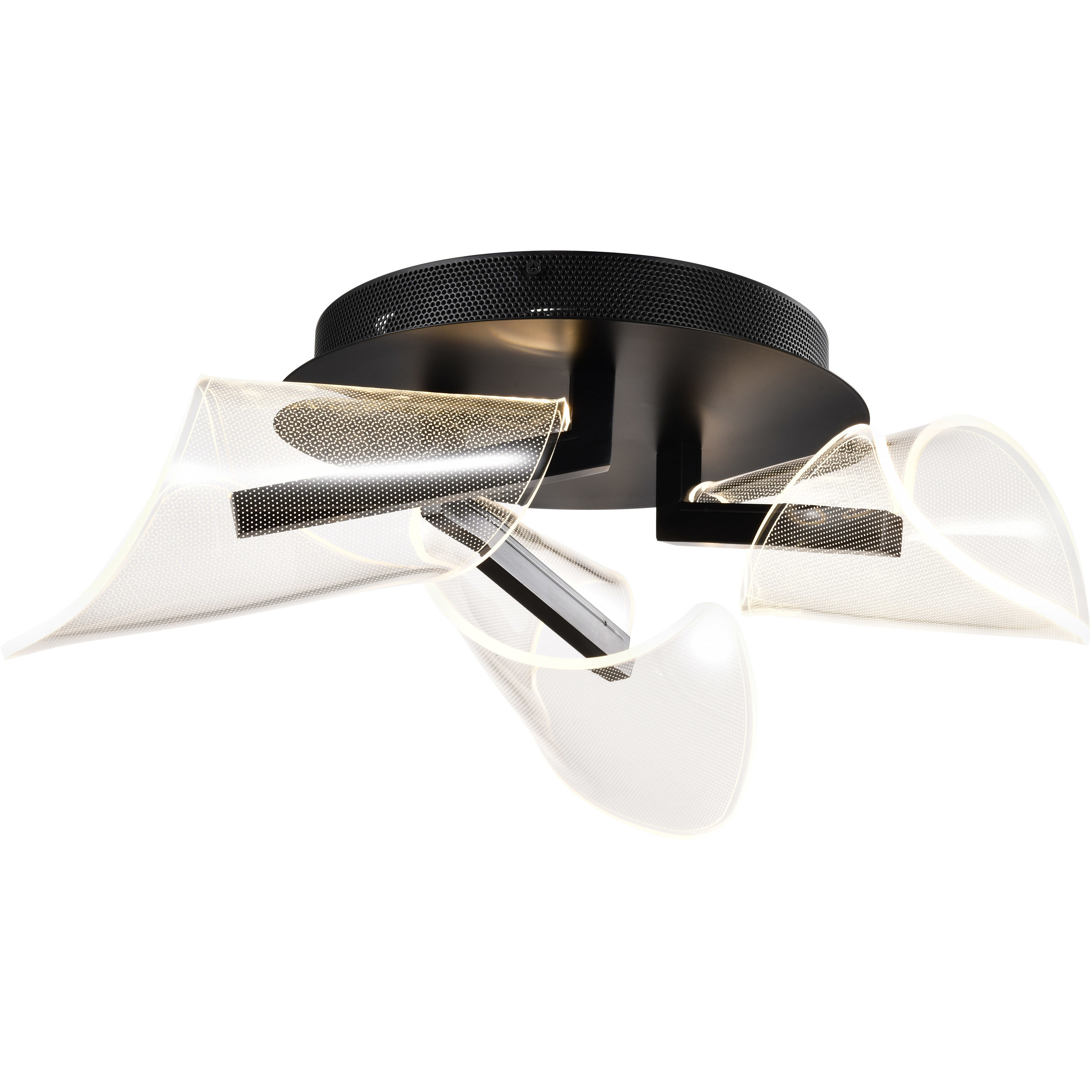 Sedona LED 22 inch Matte Black Flush Mount Ceiling Light