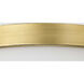 Roselle 14.38 inch Natural Brass Flush Mount Ceiling Light