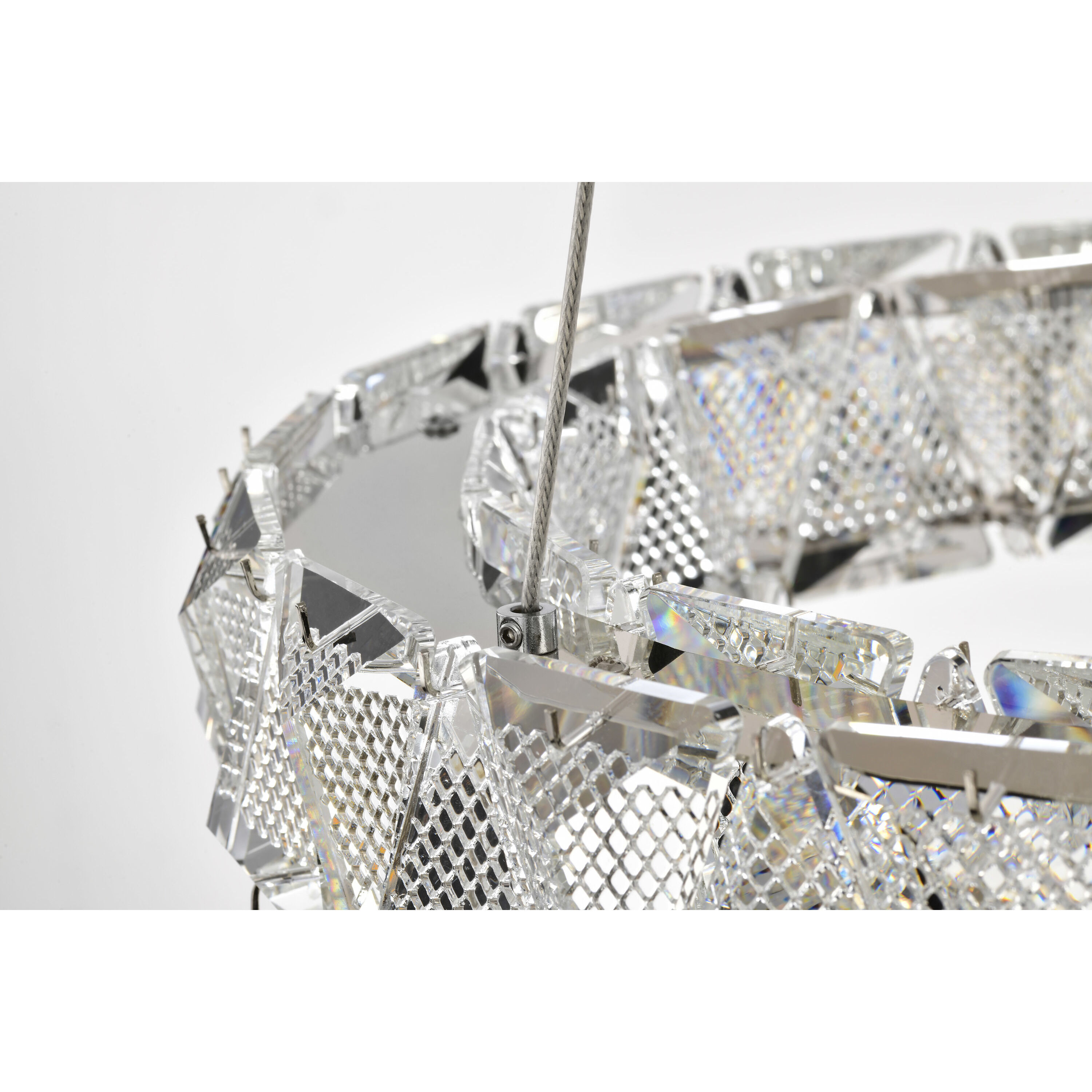 Asher LED 15.75 inch Polished Nickel Pendant Ceiling Light