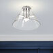 Edmond LED 13.63 inch Polished Nickel Semi Flush Mount Ceiling Light