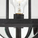 Boxwood 1 Light 22 inch Textured Black Outdoor Wall Sconce