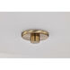 Liam 16.63 inch Burnished Brass Flush Mount Ceiling Light