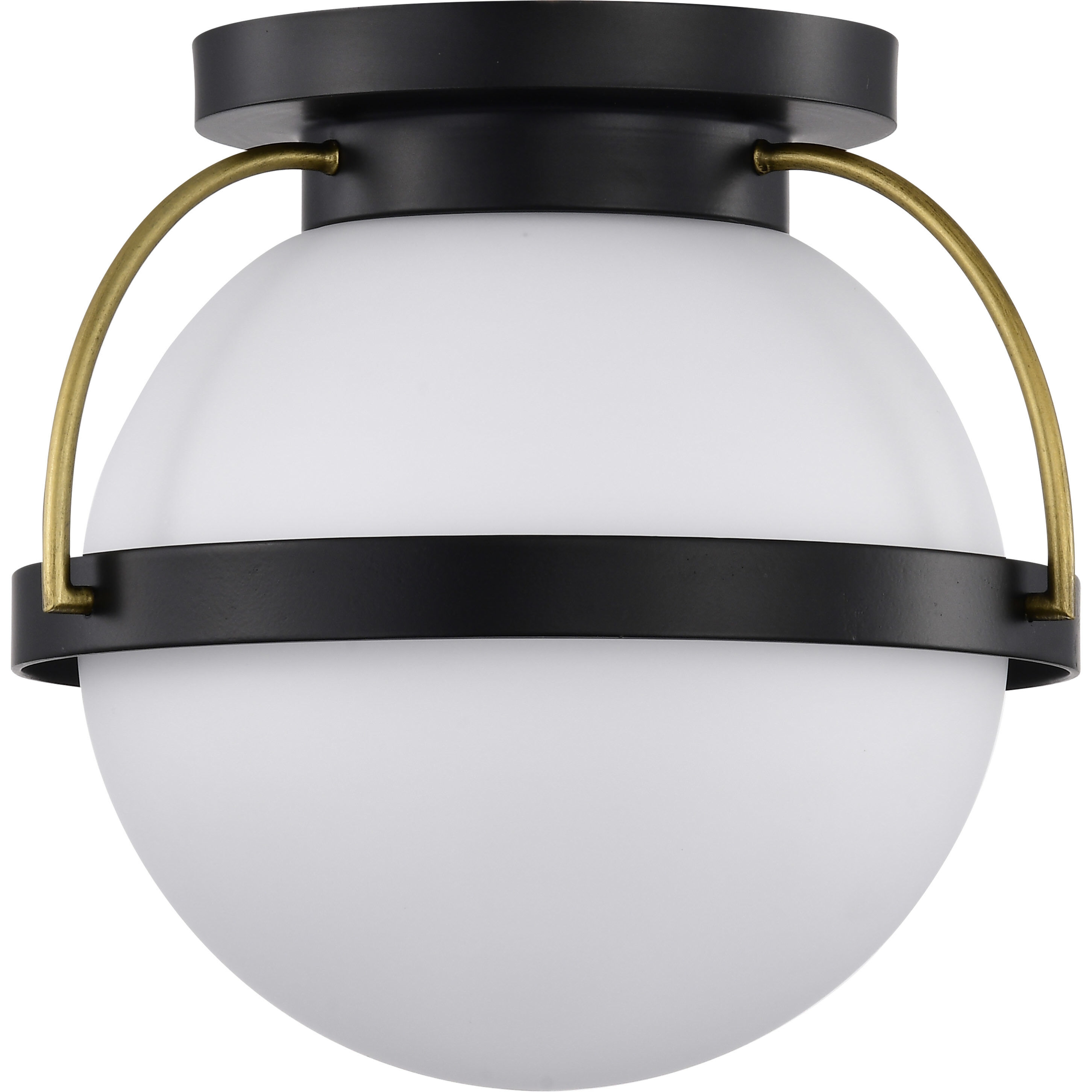 Lakeshore 1 Light 10 inch Matte Black Flush Mount Ceiling Light