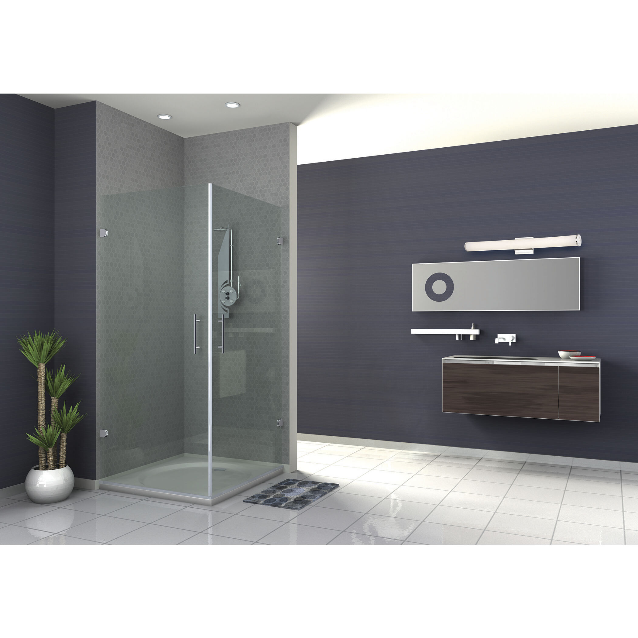 Saber LED 37.5 inch Polished Nickel Vanity Light Wall Light