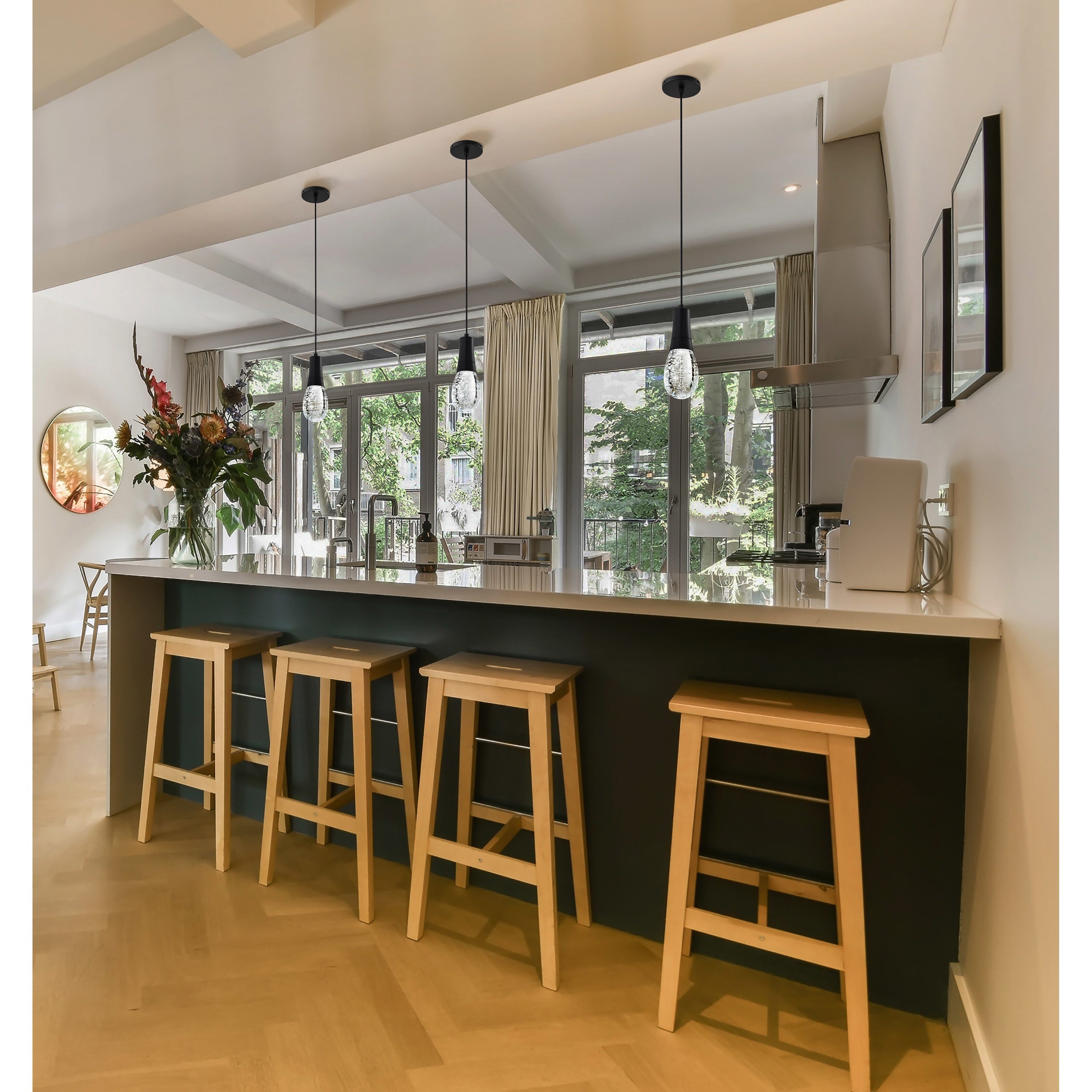 Lacey LED 3.75 inch Matte Black Pendant Ceiling Light