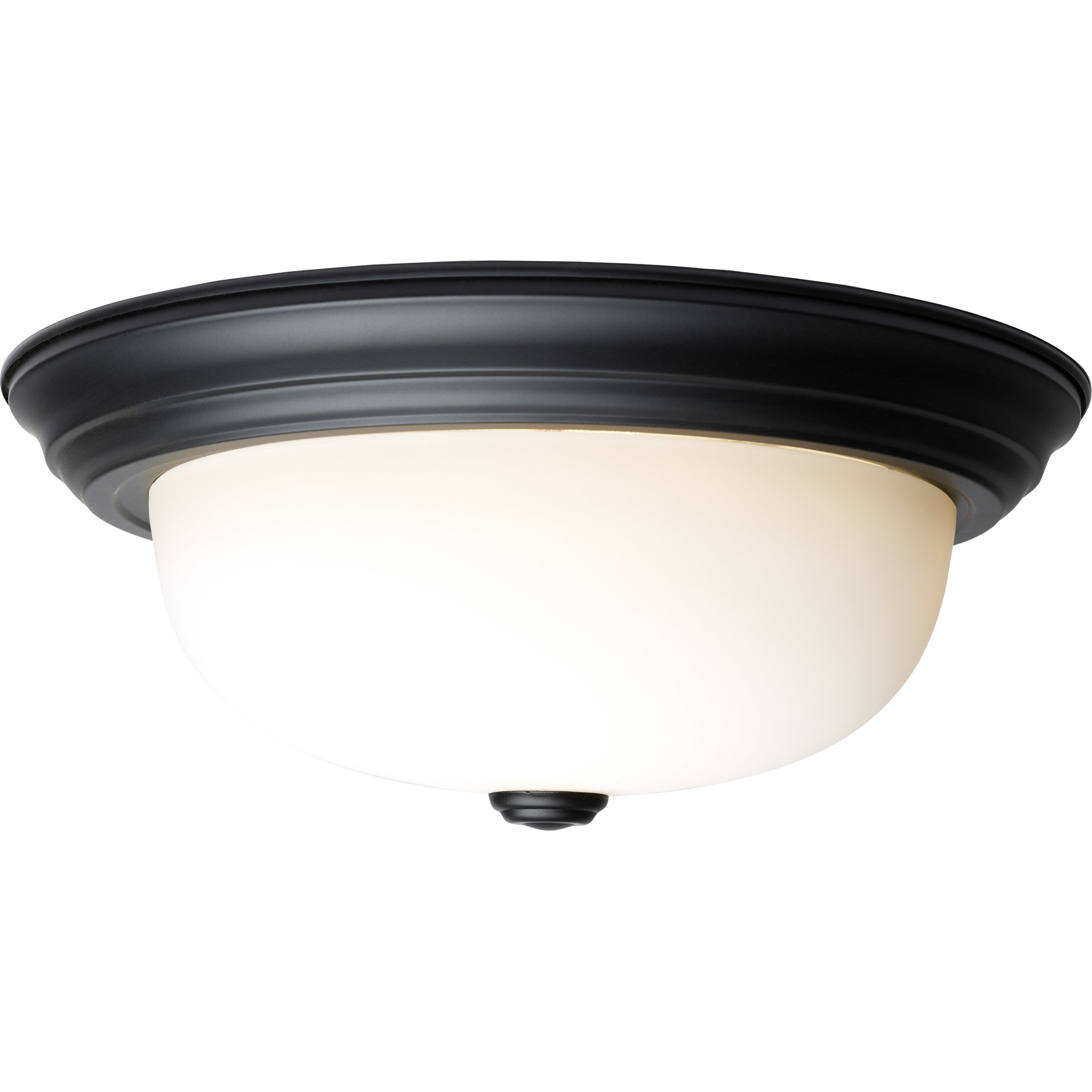 Brentwood 2 Light 13.25 inch Matte Black Flush Mount Ceiling Light