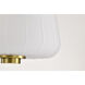 Lune 8 inch Vintage Brass Pendant Ceiling Light