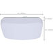 ColorQuick LED 11.02 inch White Flush Mount Ceiling Light