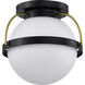 Lakeshore 1 Light 10 inch Matte Black Flush Mount Ceiling Light