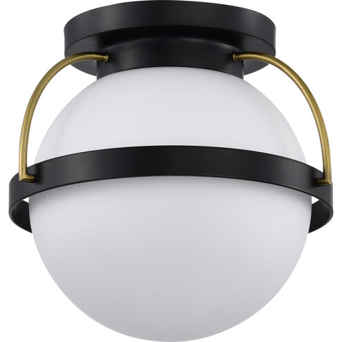 Lakeshore 1 Light 10 inch Matte Black Flush Mount Ceiling Light