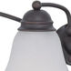 Empire 4 Light 29 inch Mahogany Bronze Vanity Light Wall Light