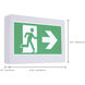 Running Man White Exit Sign