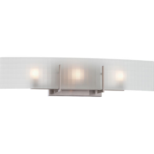 Yogi 3 Light 24 inch Brushed Nickel Vanity Light Wall Light