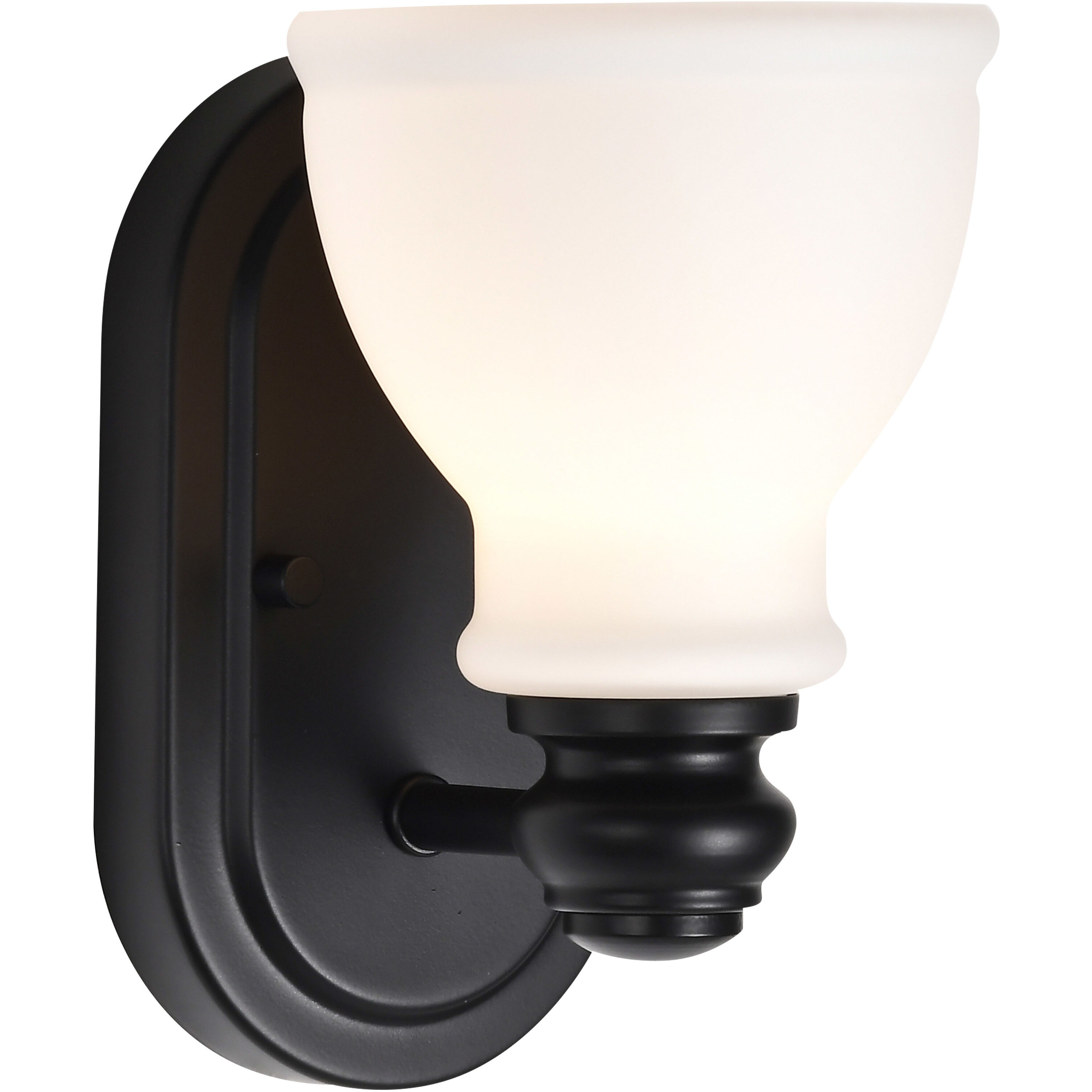 Russel 1 Light 5.38 inch Matte Black Vanity Light Wall Light