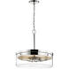 Intersection 3 Light 17 inch Polished Nickel Pendant Ceiling Light