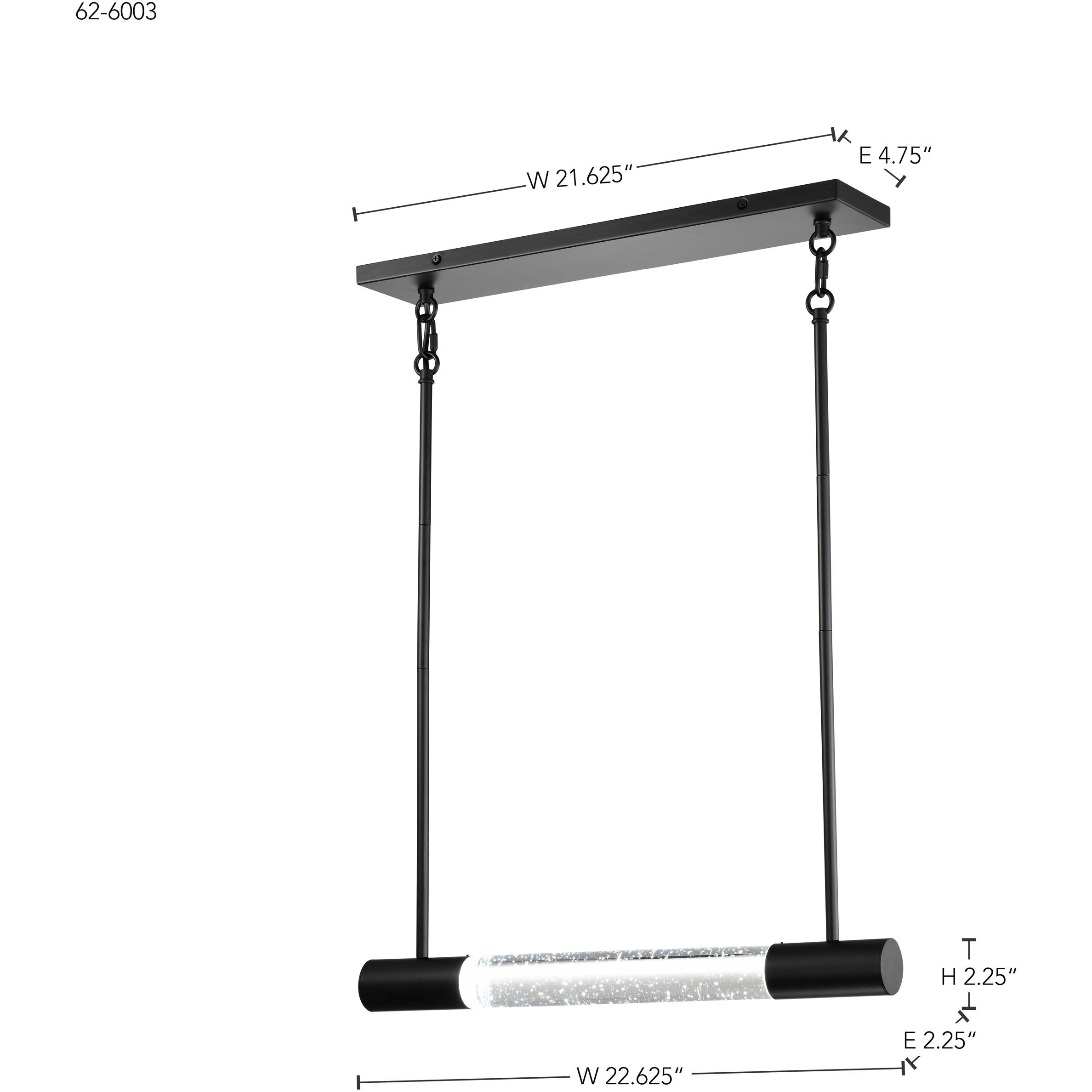 Lacey LED 2.25 inch Matte Black Pendant Ceiling Light