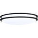 Glamour LED 24 inch Matte Black Flush Mount Ceiling Light