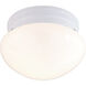 Brentwood 1 Light 8 inch White Flush Mount Ceiling Light
