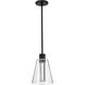Aura LED 7.25 inch Matte Black Pendant Ceiling Light