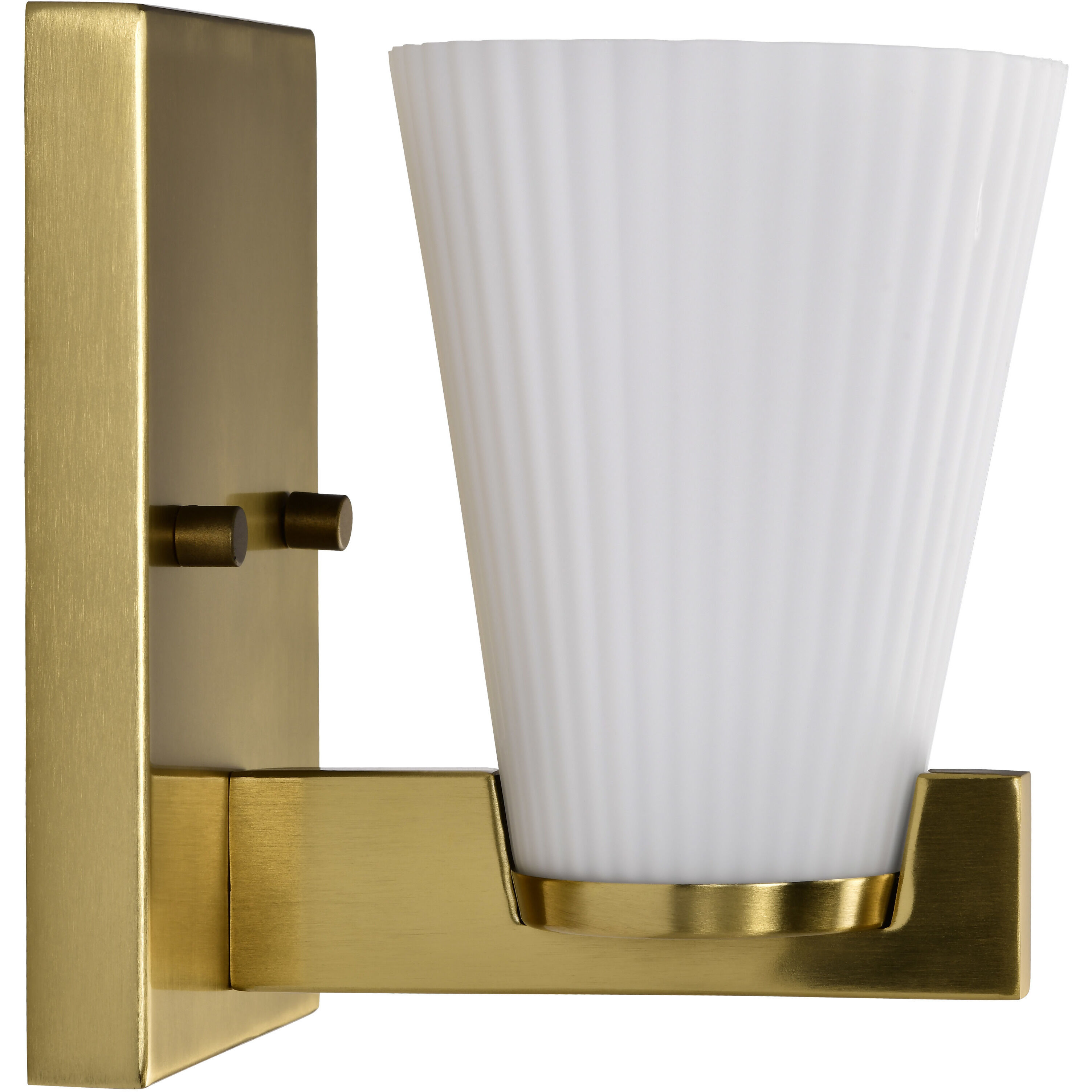 Royale 4.5 inch Burnished Brass Vanity Wall Light